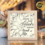 Friendship 2 – Paper Cut Light Box File - Cricut File - 20x20cm - LightBoxGoodMan - LightboxGoodman