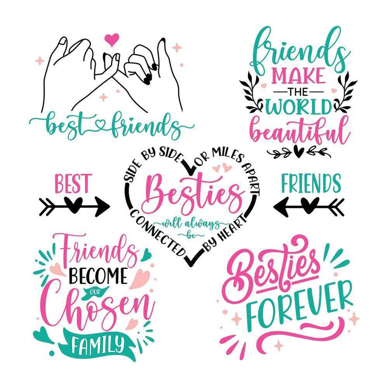 Friendship 3 - Cricut File - Svg, Png, Dxf, Eps - LightBoxGoodMan - LightboxGoodman