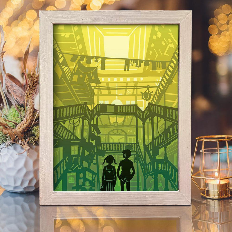 From Up On Poppy Hill - Paper Cut Light Box File - Cricut File - 20x26cm - LightBoxGoodMan - LightboxGoodman