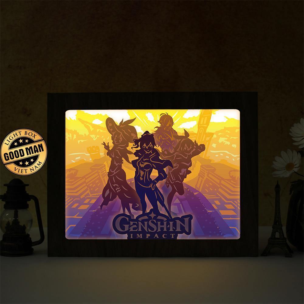 Genshin Impact - Paper Cut Light Box File - Cricut File - 20x26cm -  LightBoxGoodMan