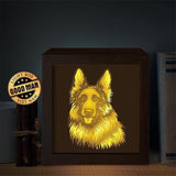 German Shepherd – Paper Cut Light Box File - Cricut File - 8x8 inches - LightBoxGoodMan - LightboxGoodman