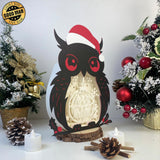 Glass Christmas Ball - Paper Cut Owl Light Box File - Cricut File - 25x20 cm - LightBoxGoodMan - LightboxGoodman