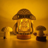 Gnome - 3D Pop-up Light Box Mushroom File - Cricut File - LightBoxGoodMan - LightboxGoodman