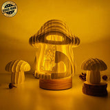 Gnome - 3D Pop-up Light Box Mushroom File - Cricut File - LightBoxGoodMan - LightboxGoodman
