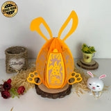 Gnome Easter - Easter Bunny Egg 3D Lantern File - Cricut File - 7.6x10.4" - LightBoxGoodMan - LightboxGoodman