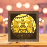 Gnome Love 2 - Paper Cutting Light Box - LightBoxGoodman