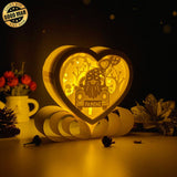 Gnome Love - Paper Cut Heart Light Box File - Cricut File - 16x19cm - LightBoxGoodMan - LightboxGoodman