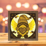 Gnome Love - Paper Cutting Light Box - LightBoxGoodman