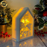 Gnome - Paper Cut House Light Box File - Cricut File - 13x19 Inches - LightBoxGoodMan - LightboxGoodman