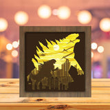 Godzilla 1- Paper Cutting Light Box - LightBoxGoodman - LightboxGoodman