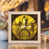 Golden State Warriors – Paper Cut Light Box File - Cricut File - 20x20cm - LightBoxGoodMan