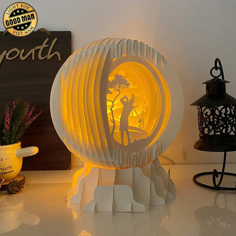 Golf 1 - 3D Pop-up Light Box Globe File - Cricut File - LightBoxGoodMan - LightboxGoodman