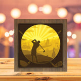 Golf 1 - Paper Cutting Light Box - LightBoxGoodman - LightboxGoodman