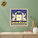 Graduation Gift 2 – Personalized Papercut Lightbox File - 8x8" - Cricut File - LightBoxGoodMan - LightboxGoodman