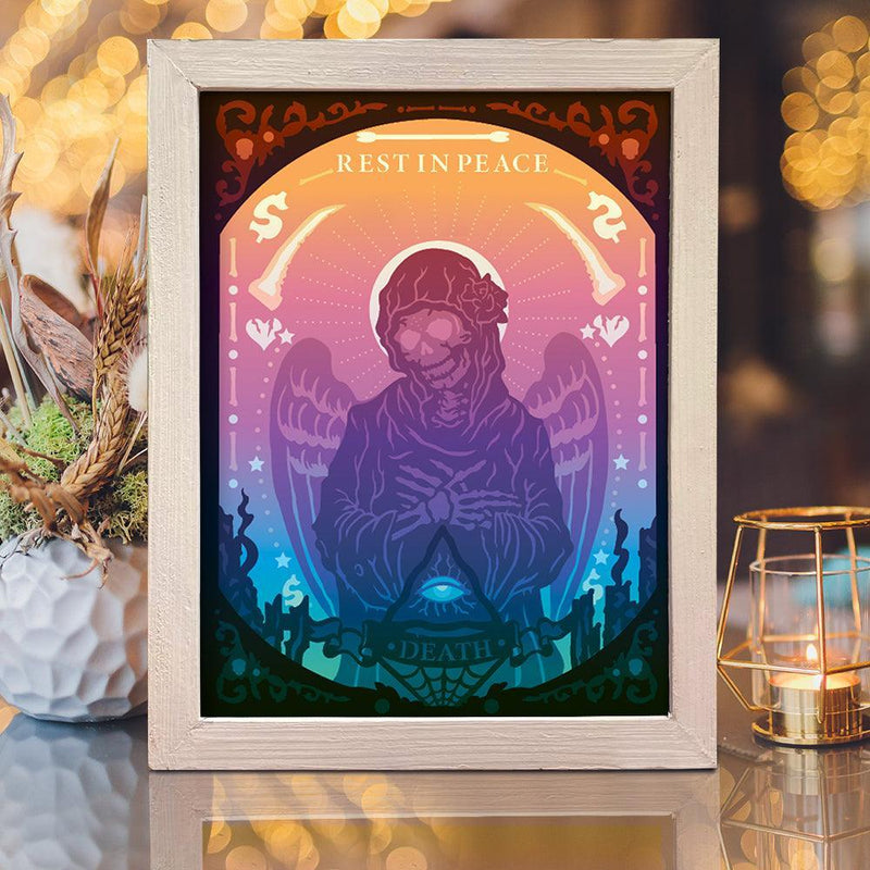 Grim Reaper - Paper Cut Light Box File - Cricut File - 20x26cm - LightBoxGoodMan - LightboxGoodman