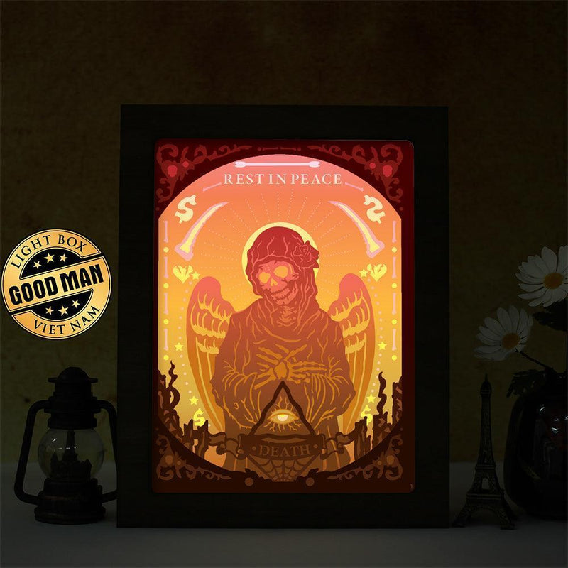 Grim Reaper - Paper Cut Light Box File - Cricut File - 20x26cm - LightBoxGoodMan - LightboxGoodman