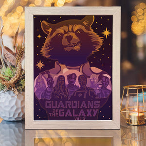 Guardians of the Galaxy Vol. 3 – Paper Cut Light Box File - Cricut File - 20x26cm - LightBoxGoodMan - LightboxGoodman