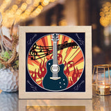 Guitar 2 – Paper Cut Light Box File - Cricut File - 20x20cm - LightBoxGoodMan