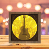 Guitar 2 - Paper Cutting Light Box - LightBoxGoodman