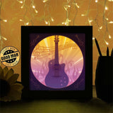Guitar 2 - Paper Cutting Light Box - LightBoxGoodman - LightboxGoodman