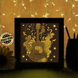 Guitar Square - Paper Cutting Light Box - LightBoxGoodman - LightboxGoodman