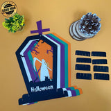 Halloween 1 - 3D Pop-up Light Box Headstone File - Cricut File - LightBoxGoodMan - LightboxGoodman