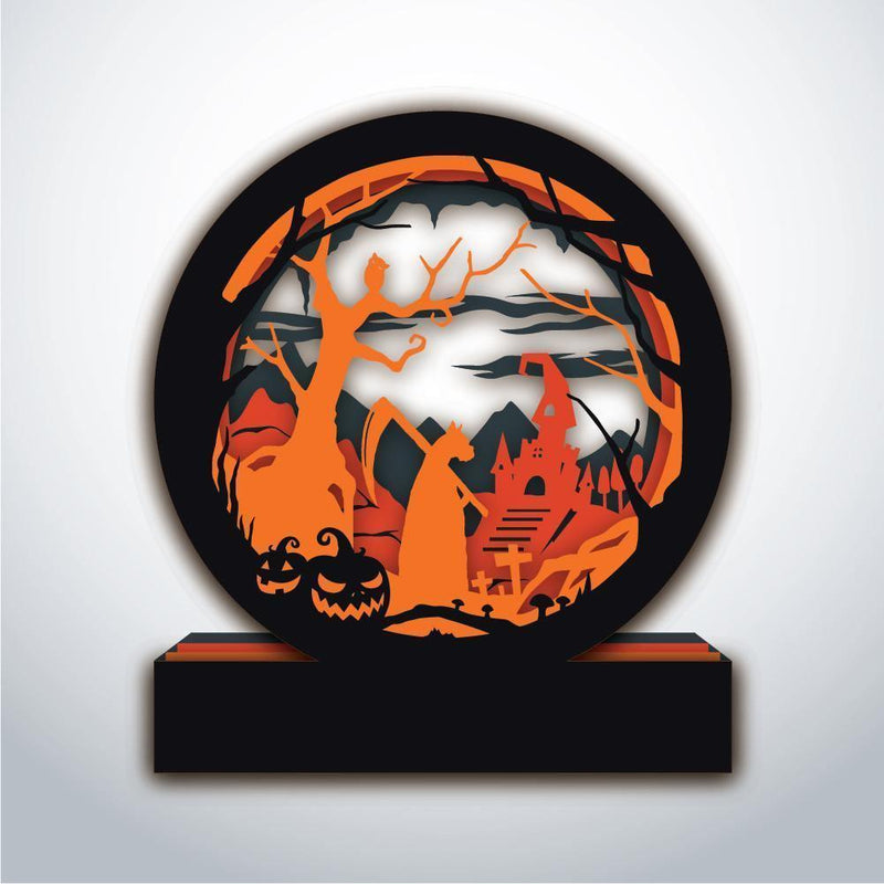 Halloween 1 - Paper Circle File - Cricut File - 16x18cm - LightBoxGoodMan - LightboxGoodman