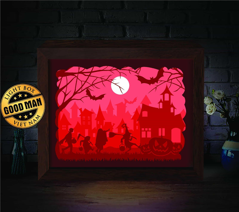 Halloween 1 – Paper Cut Light Box File - Cricut File - 20x26cm - LightBoxGoodMan - LightboxGoodman