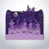 Halloween 1  - Paper Cut Mini-Showcase File - Cricut File - 10x12cm - LightBoxGoodMan