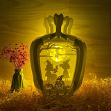 Halloween 2 - 3D Pop-up Light Box Vase File - Cricut File - LightBoxGoodMan