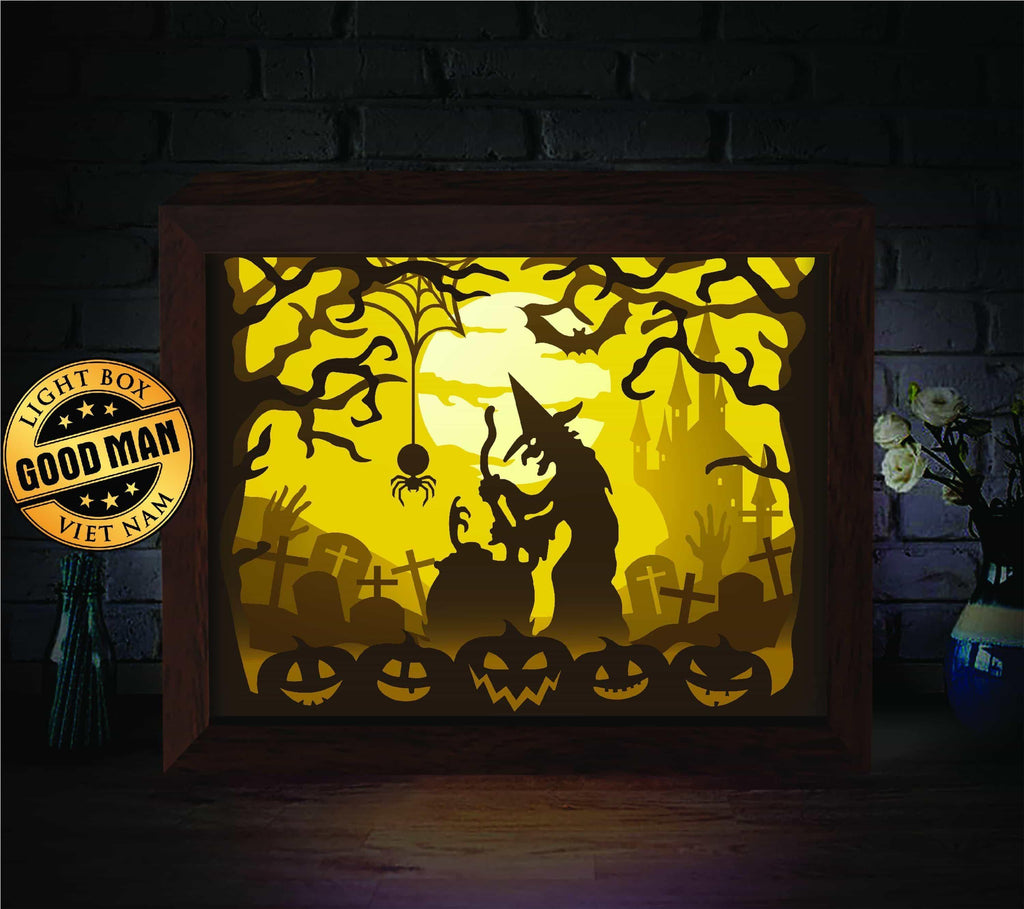 Halloween 2 – Paper Cut Light Box File - Cricut File - 20x26cm - LightBoxGoodMan - LightboxGoodman
