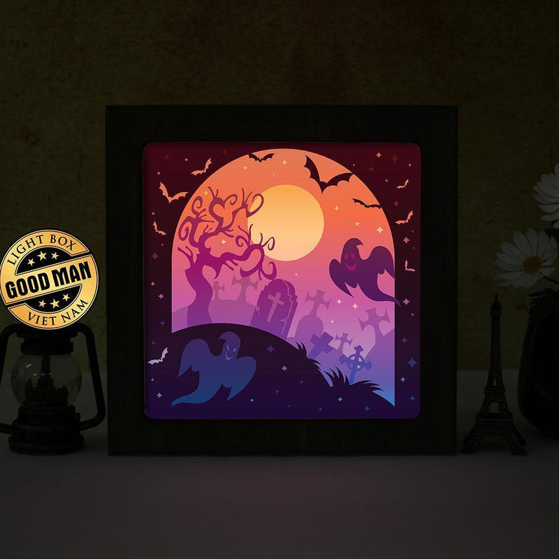 Halloween 21 – Paper Cut Light Box File - Cricut File - 20x20cm - LightBoxGoodMan - LightboxGoodman