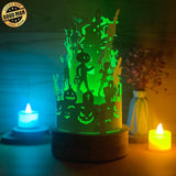 Halloween 3 - 3D Dome Lantern File - Cricut File - LightBoxGoodMan - LightboxGoodman