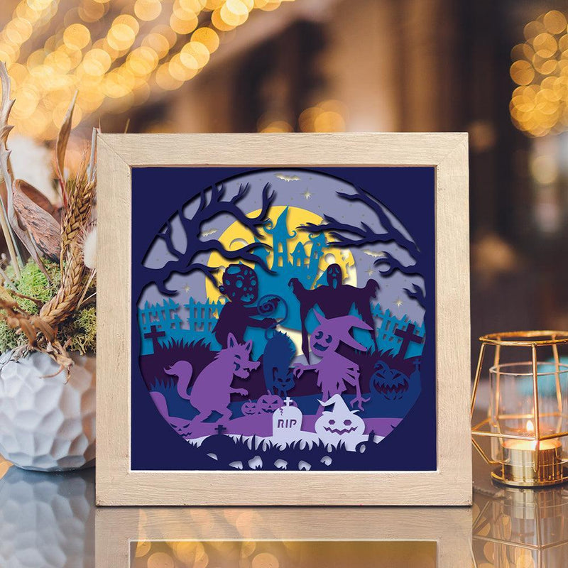 Halloween 38 – Paper Cut Light Box File - Cricut File - 20x20cm - LightBoxGoodMan - LightboxGoodman