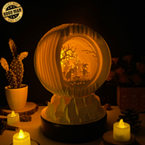 Halloween - 3D Pop-up Light Box Globe File - Cricut File - LightBoxGoodMan - LightboxGoodman