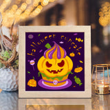 Halloween Cupcake – Paper Cut Light Box File - Cricut File - 20x20cm - LightBoxGoodMan