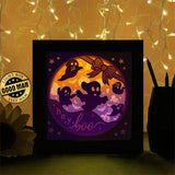 Halloween Hey Boo - Paper Cutting Light Box - LightBoxGoodman - LightboxGoodman