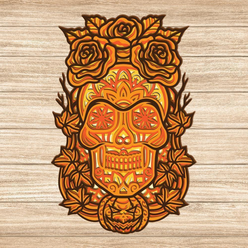 Halloween - Paper 3D Layered File - Cricut File - 19x29cm - LightBoxGoodMan - LightboxGoodman