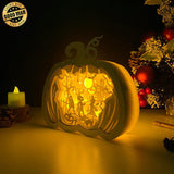 Halloween - Paper Cut PumpKin Light Box File - Cricut File - 16.6x17.5 cm - LightBoxGoodMan - LightboxGoodman