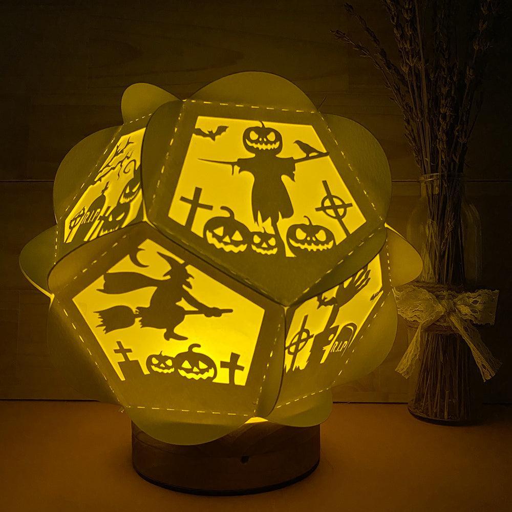 Halloween - Pentagon 3D Lantern File - Cricut File - LightBoxGoodMan - LightboxGoodman
