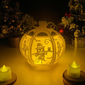 Halloween Scarecrow - Pumpkin Lantern File - Cricut File - LightBoxGoodMan - LightboxGoodman