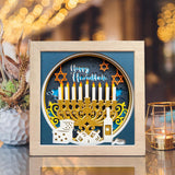 Hanukkah – Paper Cut Light Box File - Cricut File - 20x20cm - LightBoxGoodMan