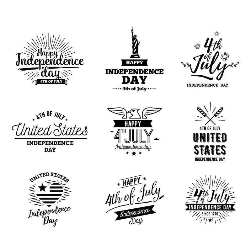 Happy 4th Of July 2 - Cricut File - Svg, Png, Dxf, Eps - LightBoxGoodMan - LightboxGoodman