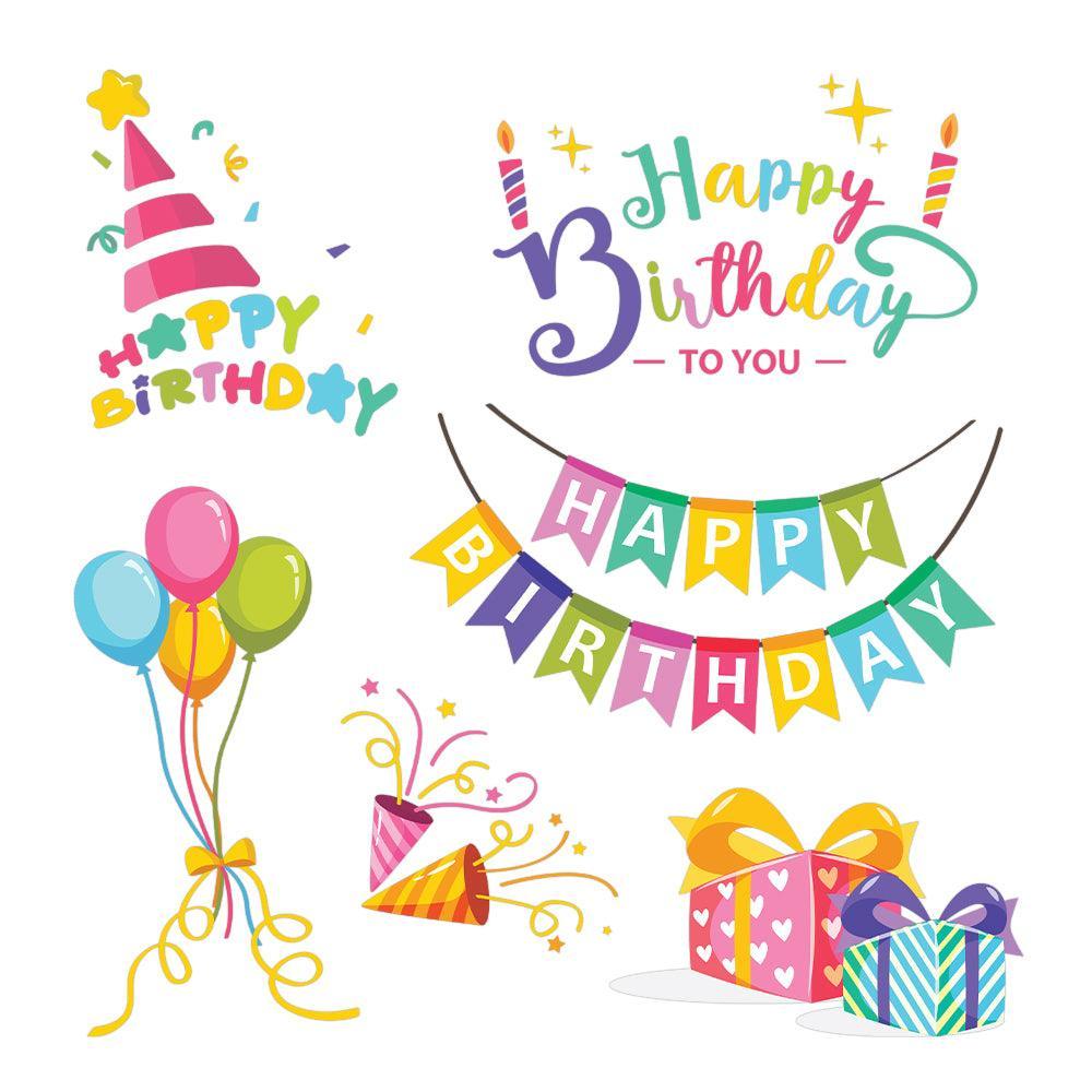 Happy Birthday 1 - Cricut File - Svg, Png, Dxf, Eps - LightBoxGoodMan - LightboxGoodman