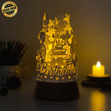 Happy Birthday - 3D Dome Lantern File - Cricut File - LightBoxGoodMan - LightboxGoodman