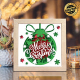 Happy Christmas – Paper Cut Light Box File - Cricut File - 8x8 inches - LightBoxGoodMan - LightboxGoodman