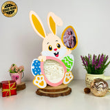 Happy Easter - Easter Photo Frame Papercut Lightbox File - 8x11" - Cricut File - LightBoxGoodMan - LightboxGoodman