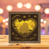 Happy Mother's Day 4 – Paper Cut Light Box File - Cricut File - 8x8 inches - LightBoxGoodMan