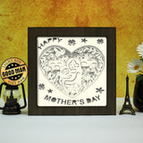 Happy Mother's Day 4 – Paper Cut Light Box File - Cricut File - 8x8 inches - LightBoxGoodMan - LightboxGoodman
