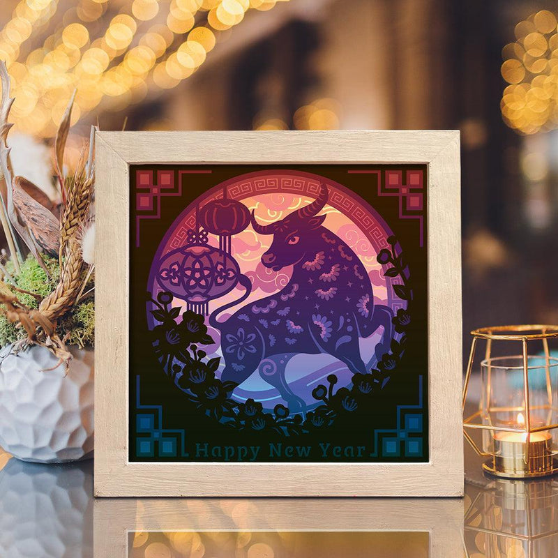 Happy New Year 2021 – Paper Cut Light Box File - Cricut File - 8x8 inches - LightBoxGoodMan - LightboxGoodman